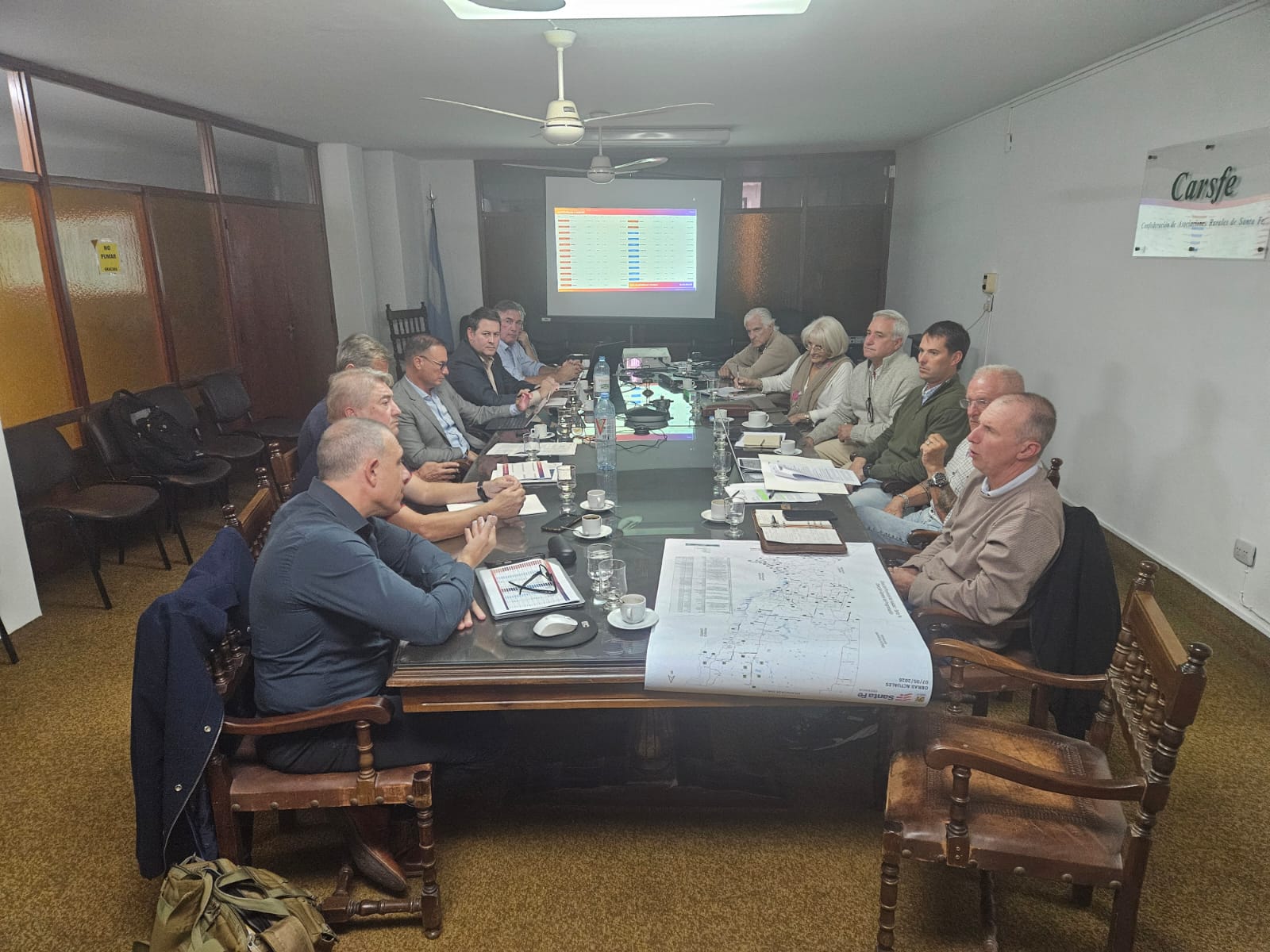 Reunión sobre Obras Públicas en la sede de CARSFE